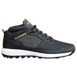 Läder sneakers skor Trax Bustagrip M MRM7A svart