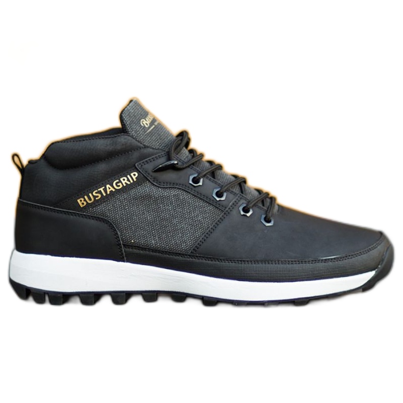 Läder sneakers skor Trax Bustagrip M MRM7A svart