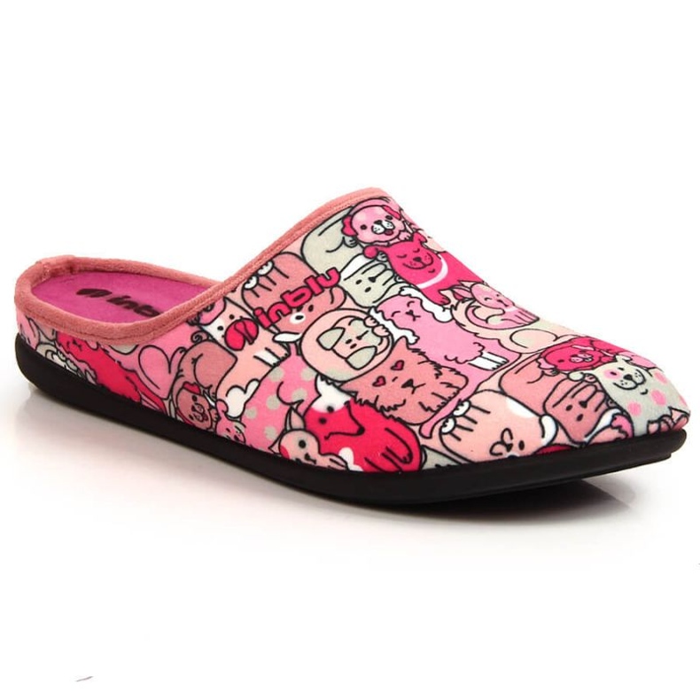 Bekväma tofflor med avtagbar Inblu W ARC18A-inlägg rosa