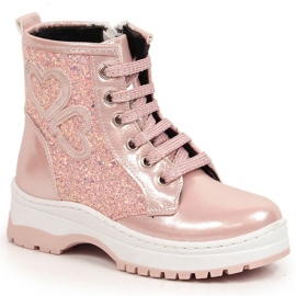 Isolerade lackade stövlar Potocki W WOL122B rosa