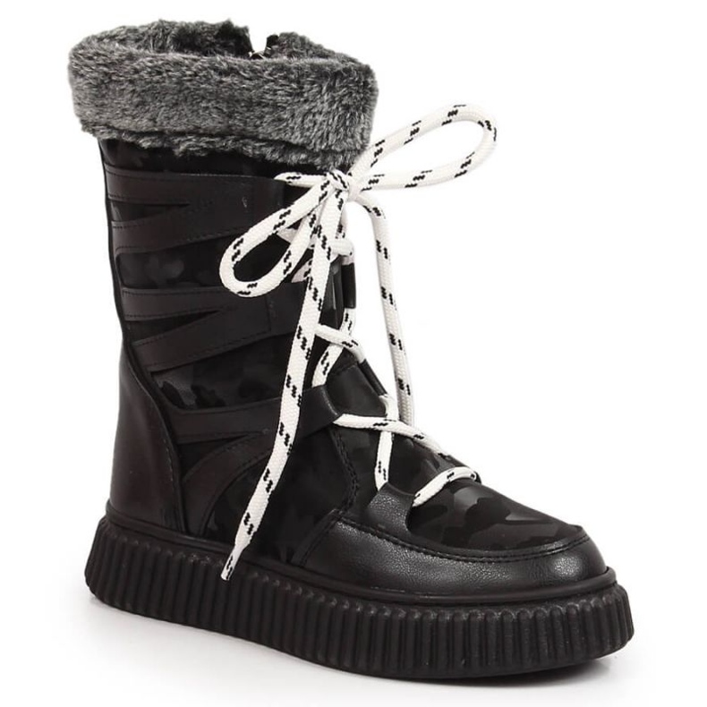 Stövlar med päls Potocki W WOL123A svart