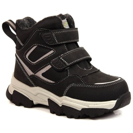 Vinterstövlar isolerade med fårull News Jr. EVE382A svart