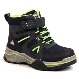 Skor isolerade med fårull News Jr. EVE383B marinblå