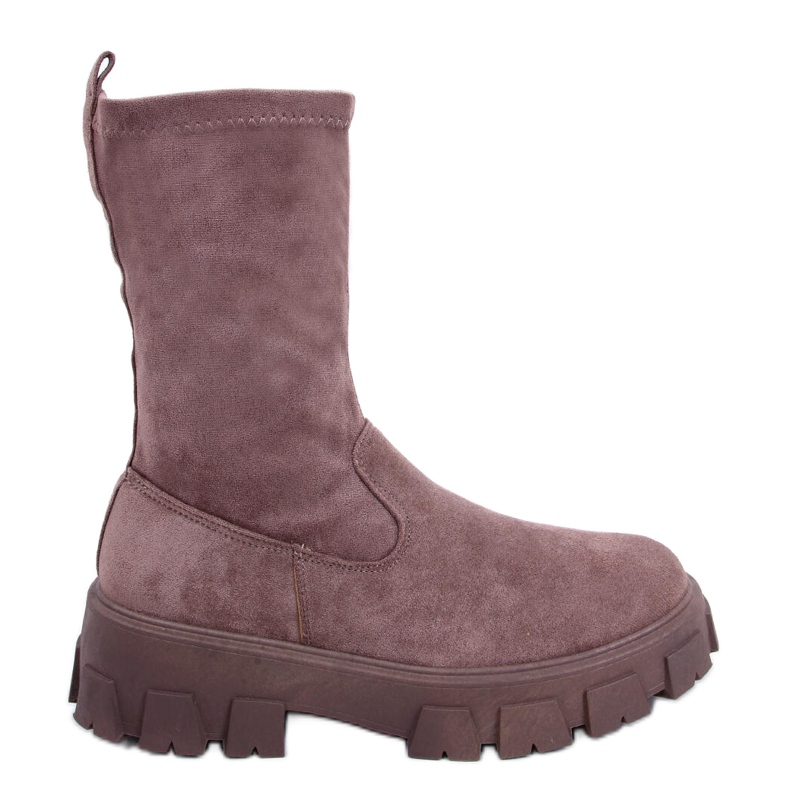 PA1 Phyllis Khaki platta mockastövlar beige