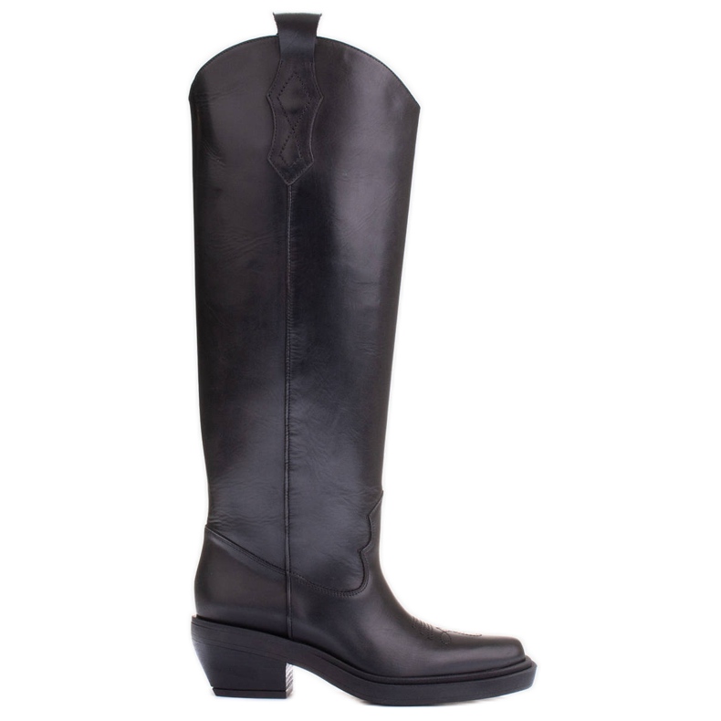 Marco Shoes Cowboystövlar med bredare omkrets svart