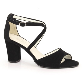 Svarta mockasandaler för kvinnor Azali 2941