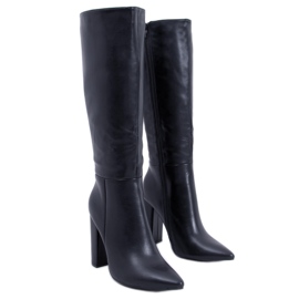 BM Klassiska Tiffany Black höga klackar svart