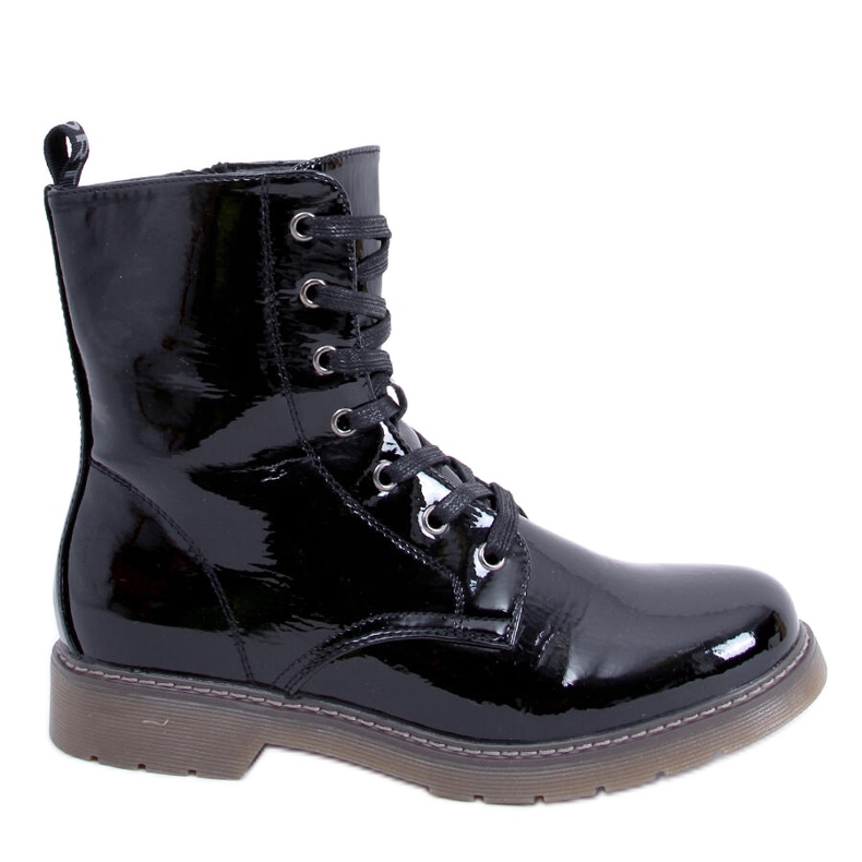 PA1 Patent martensiaki boots Mike Black Patent Pu svart