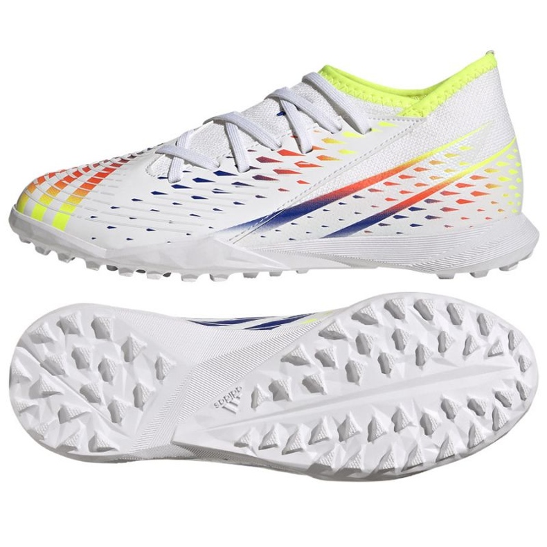 Adidas Predator Edge.3 Tf Jr GV8502 fotbollsskor vit vit
