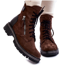 Mocka isolerade stövlar Laura Messi 2508 Brun