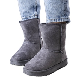 Hank grå isolerade snöstövlar