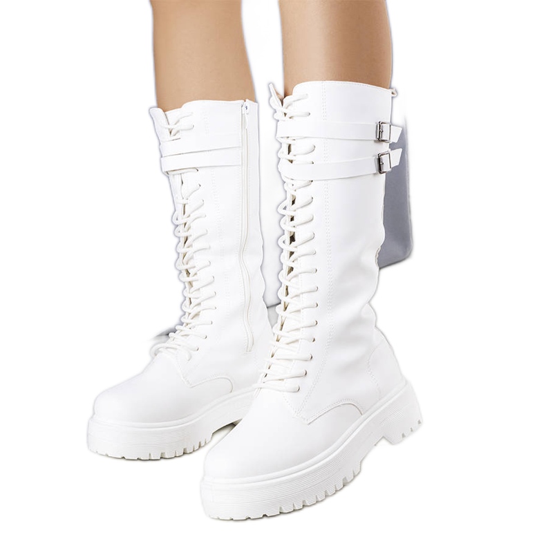 BM Christopher vita höga stövlar