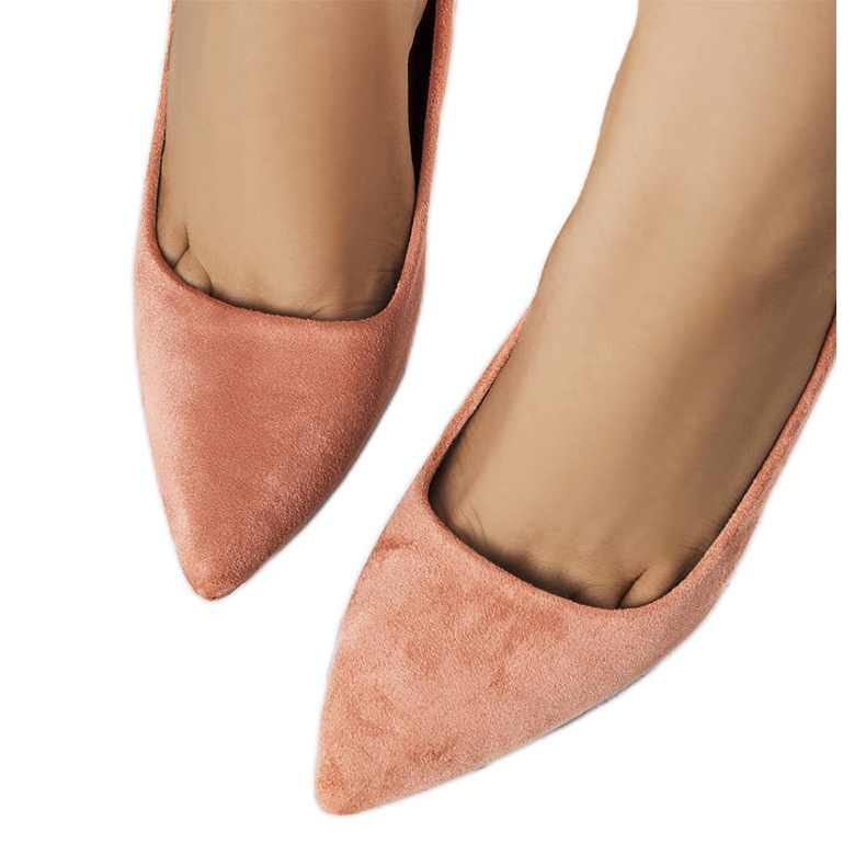 BM Emmas rosa högklackade pumps