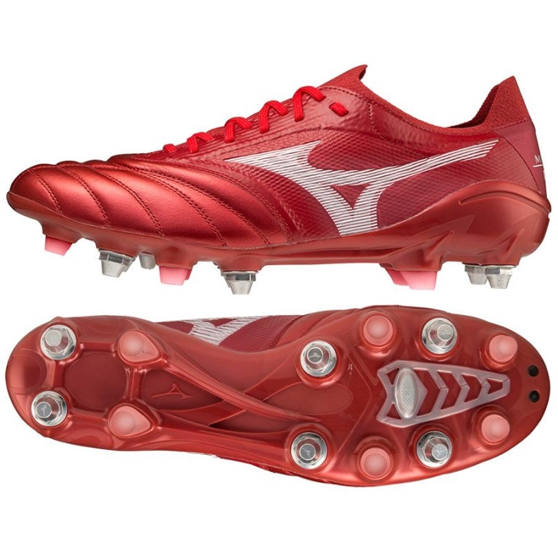 Mizuno Morelia Neo Iii ß Elite Mix M P1GC229160 fotbollsskor röd apelsiner och röda