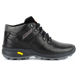 Olivier Isolerade läderskor för män 895MA svart