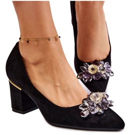 PS1 Eleganta mockapumpar med svart Elianne-dekoration