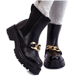 PG1 Varmkängor för damer med frontdekor Svart Tilda