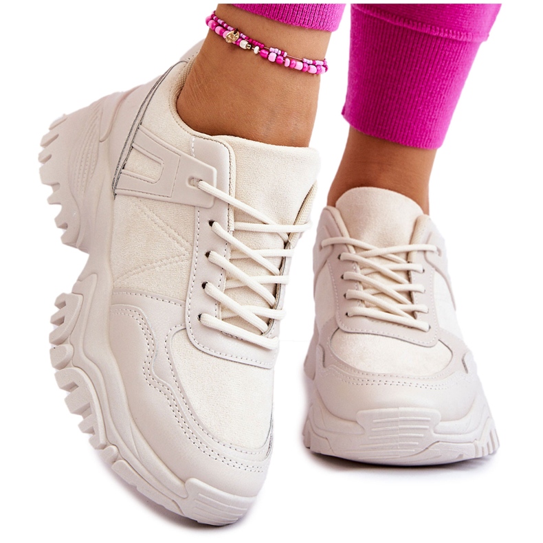 PG1 Fashionabla sportskor Sneakers Cream Frezio beige