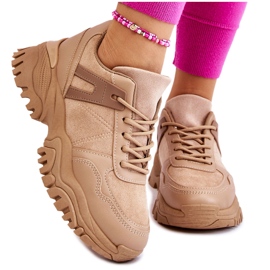 PG1 Fashionabla Sportskor Sneakers Beige Frezio