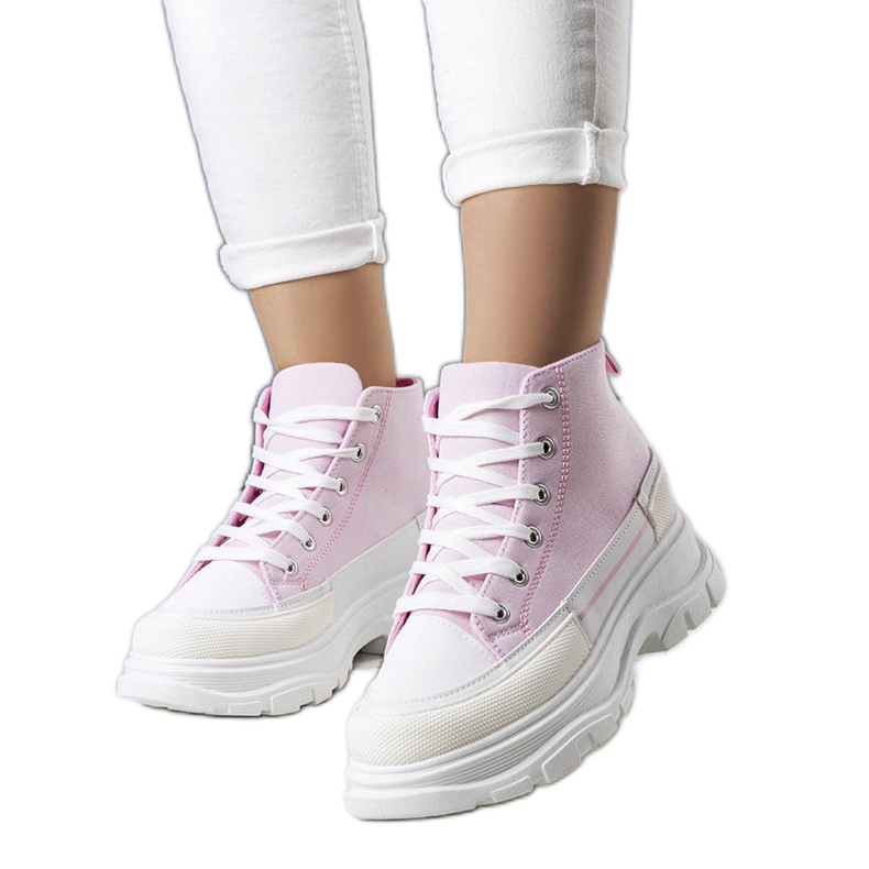 BM Rosa high platform sneakers från Tillys