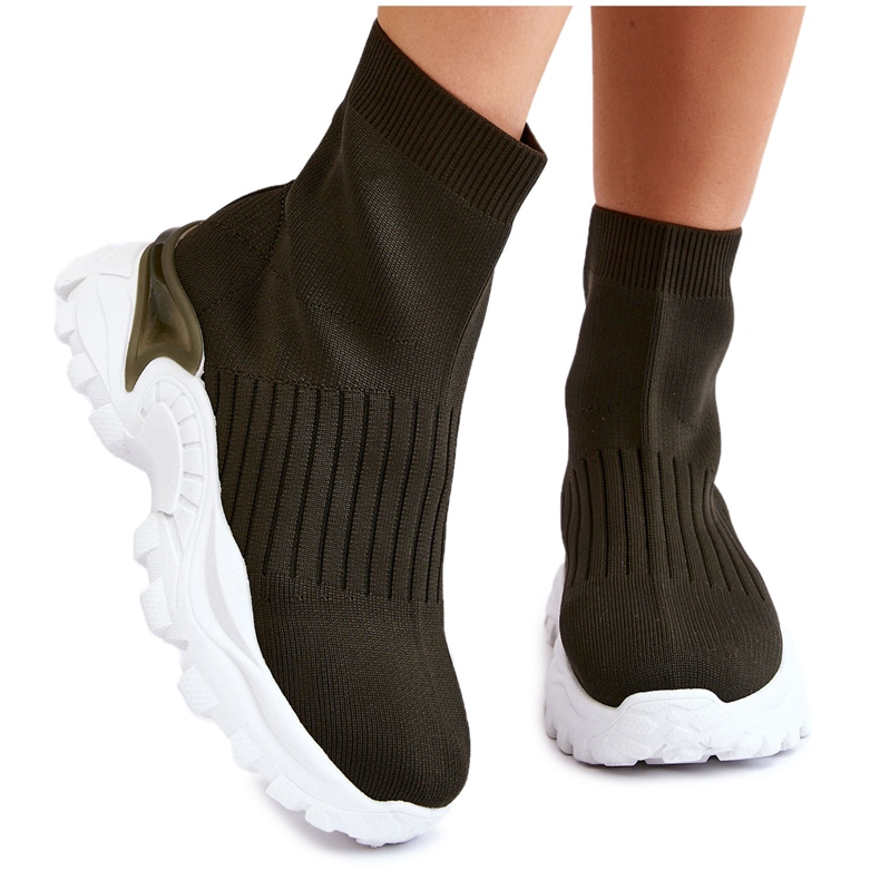 Sportskor med hög strumpa för kvinnor Grön Jovie