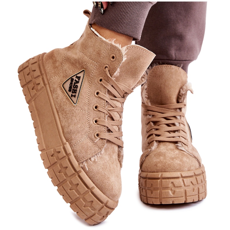 PM1 Högisolerade mocka Sneakers Beige Evren