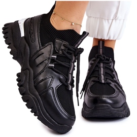 BM Damstrumpa Slip-On Sportskor Svart Berna