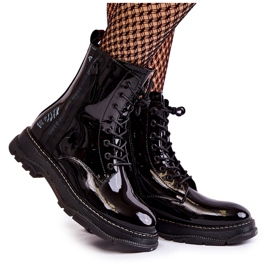 Lackade Stövlar Glany Big Star KK274489 Svart