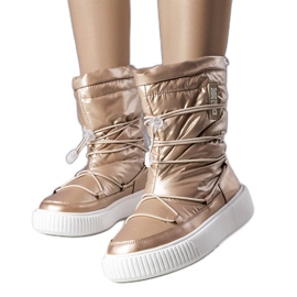 Big Star gyllene snöstövlar KK274194 beige