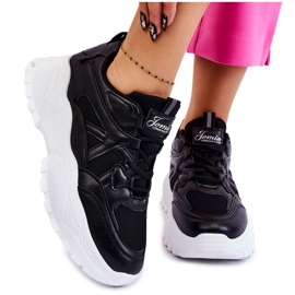Classic Platform Sneakers Black Larec svart