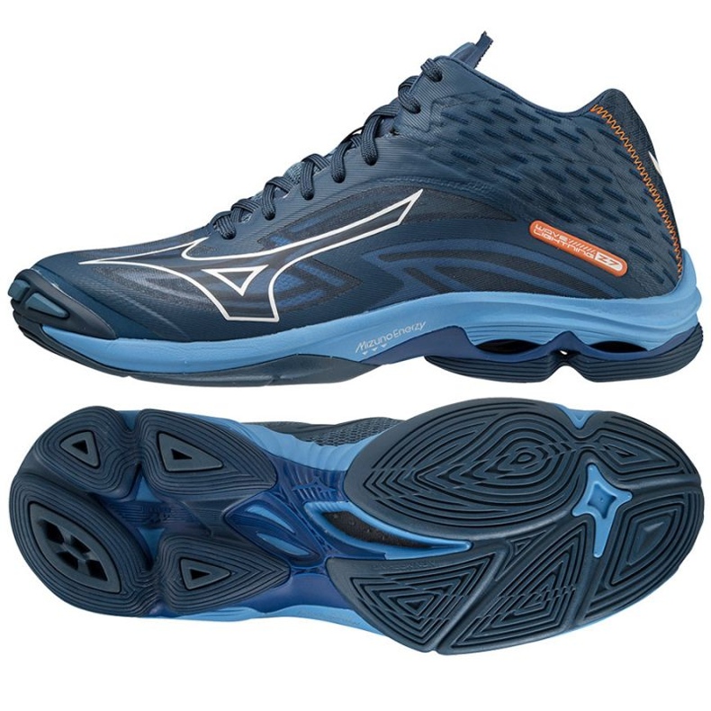 Skor Mizuno Wave Lighting Z7 Mid M V1GA225021 marinblå blå