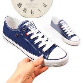 Marinblå halvsneakers Big Star T274021