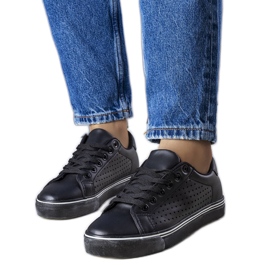 Svarta eco-läder sneakers från Joffre