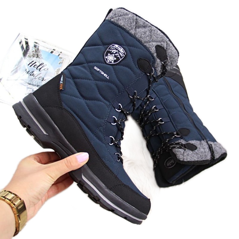 American Club vattentäta snöstövlar W AM516C blå