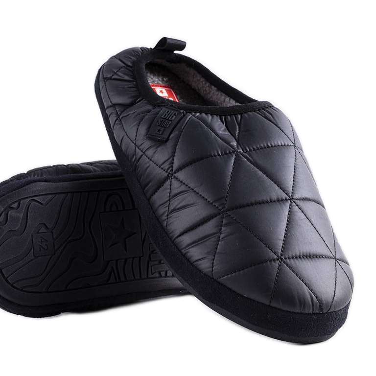 Big Star svarta isolerade tofflor KK174365