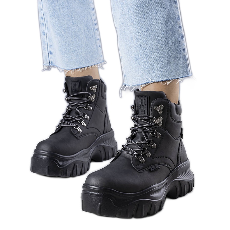 Big Star svarta stövlar KK274368