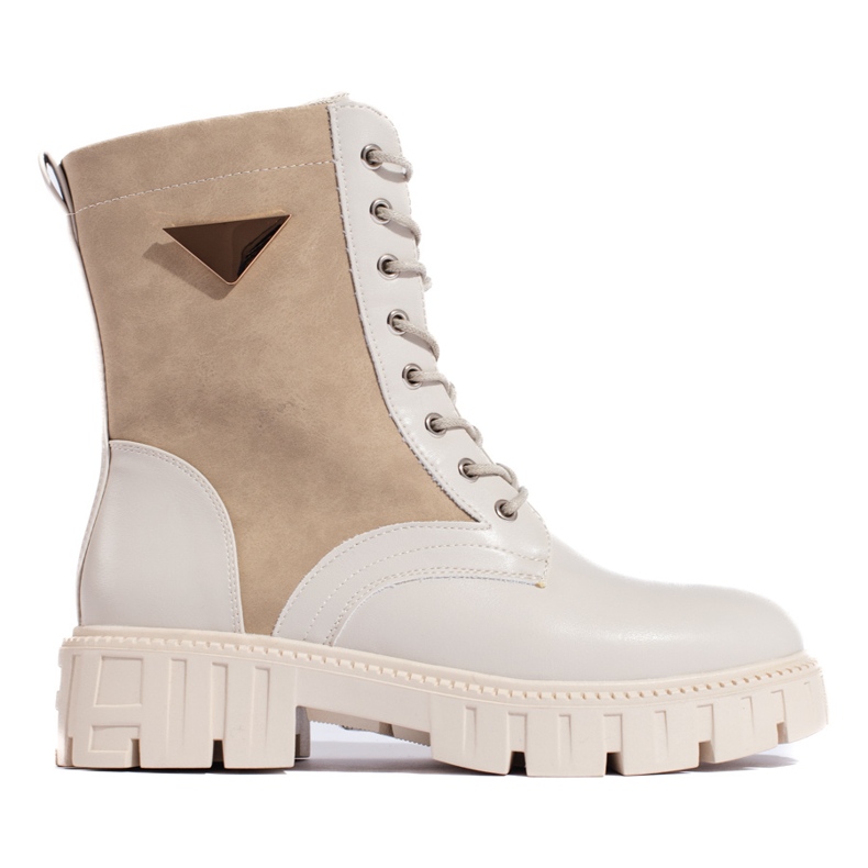 Beiga arbetsstövlar för kvinnor beige