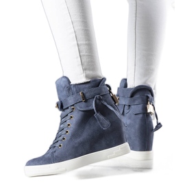 BM Blå wedge sneakers
