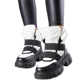 Vita isolerade slip-on snöstövlar från Francisco