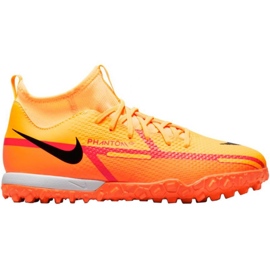 Nike Phantom GT2 Academy Df Tf Jr DC0818 808 fotbollsskor orange apelsiner och röda