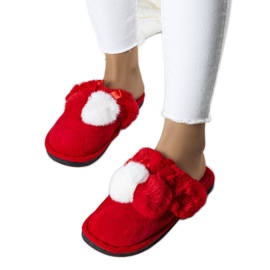 Motorhuv röda tofflor