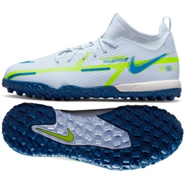Nike Phantom GT2 Academy Dynamic Fit Tf Jr DC0813 054 fotbollsskor vit vit
