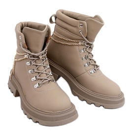 PA1 Hudson Apricot Trapper Boots beige
