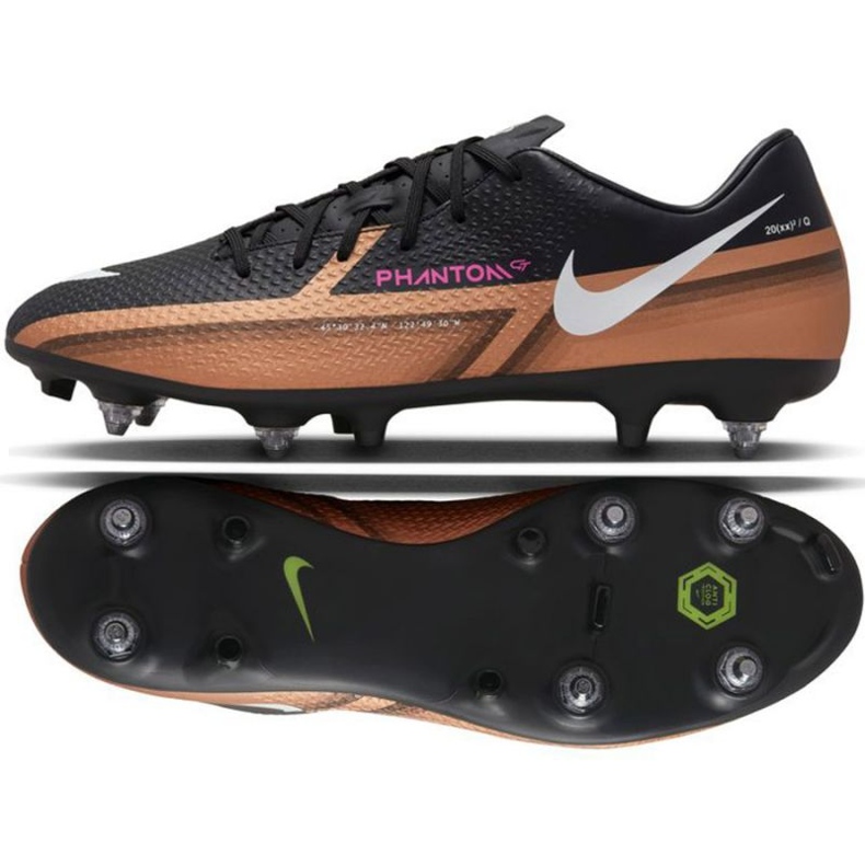 Nike Phantom GT2 Academy SG-Pro Ac M FB1445 810 fotbollsskor brun beige och brunt