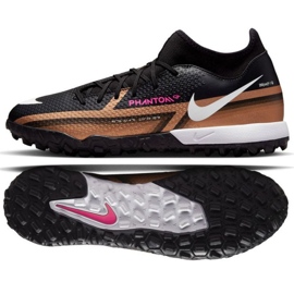 Nike Phantom GT2 Academy Qatar Dynamic Fit Tf M DR5966 810 fotbollsskor brun svart svart