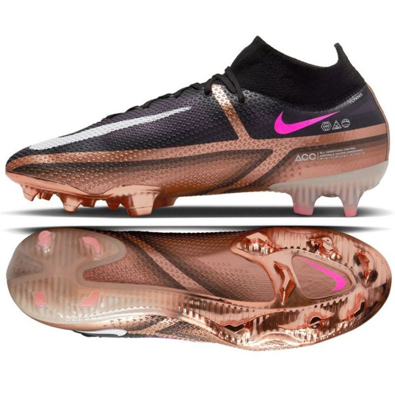 Fotbollsskor Nike Phantom GT2 Elite Qatar Dynamic Fit Fg M DR5955 810 brun svart