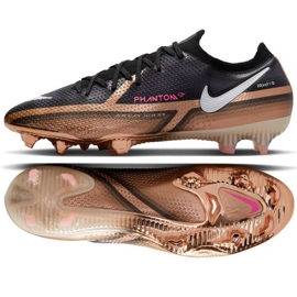 Nike Phantom GT2 Elite Qatar Fg M DR5954 810 fotbollsskor brun svart beige och brunt