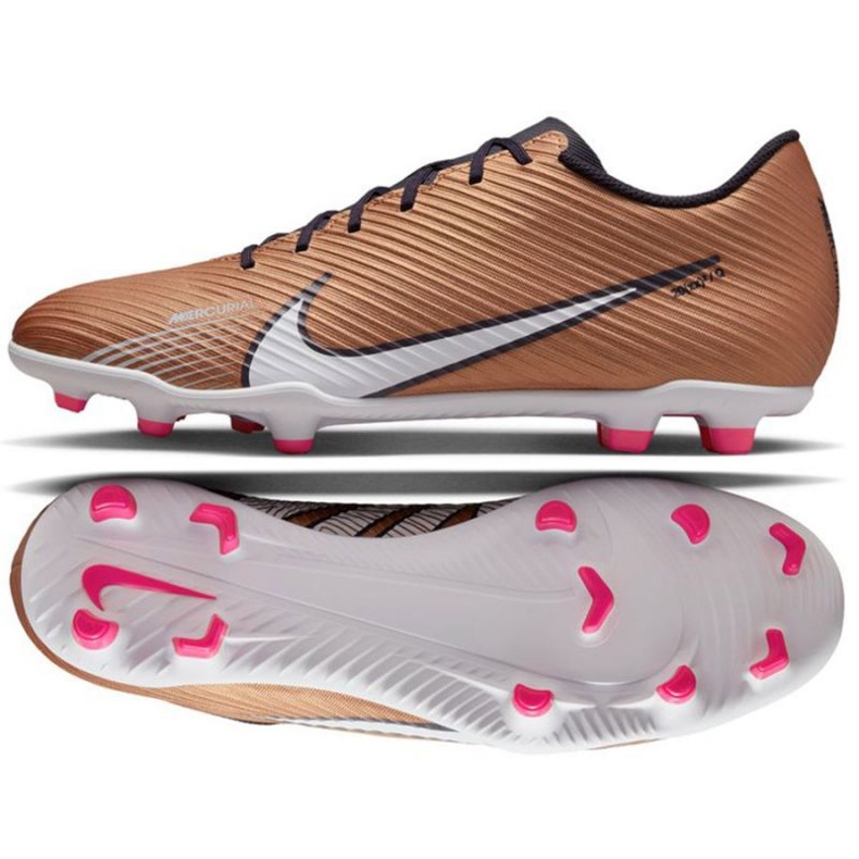 Nike Mercurial Vapor 15 Club Mg M DR5953 810 fotbollsskor brun beige och brunt
