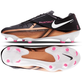 Fotbollsskor Nike Phantom GT2 Academy Qatar FlyEase Fit FG/MG M DR5962 810 brun svart beige och brunt