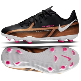 Fotbollsskor Nike Phantom GT2 Club Qatar FG/MG Jr DR6058 810 brun svart svart